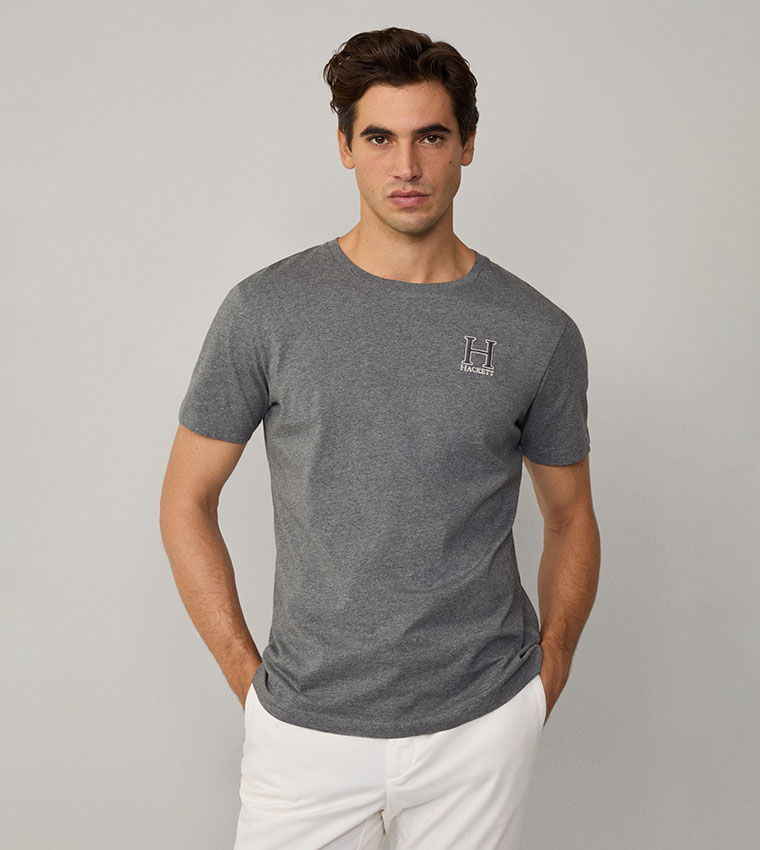 Embroidered Crew Neck T-Shirt