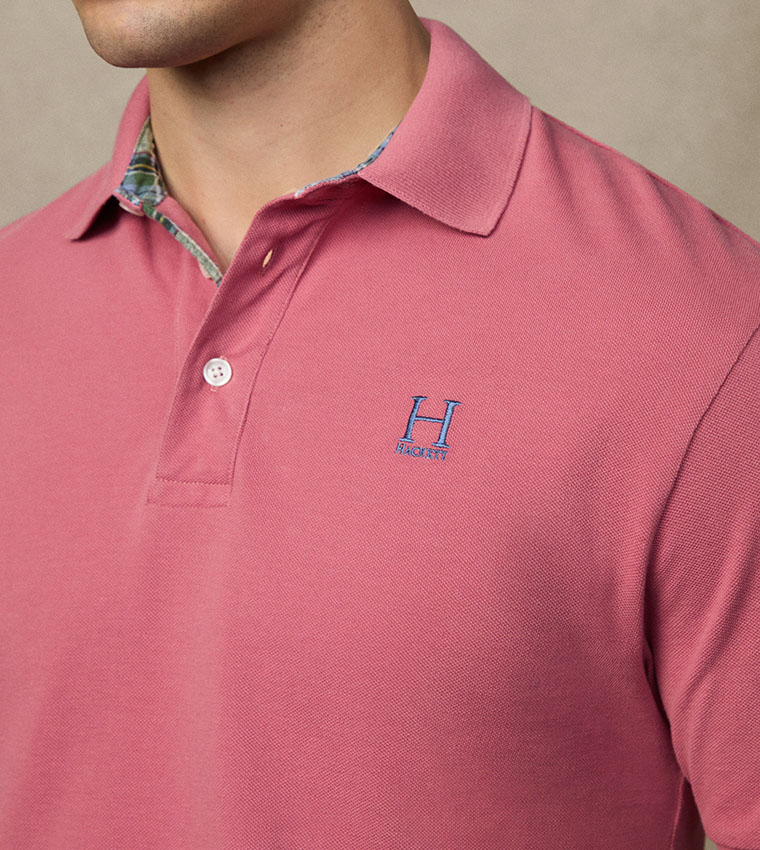 Logo Detail Classic Fit Short Sleeves Polo T-Shirt