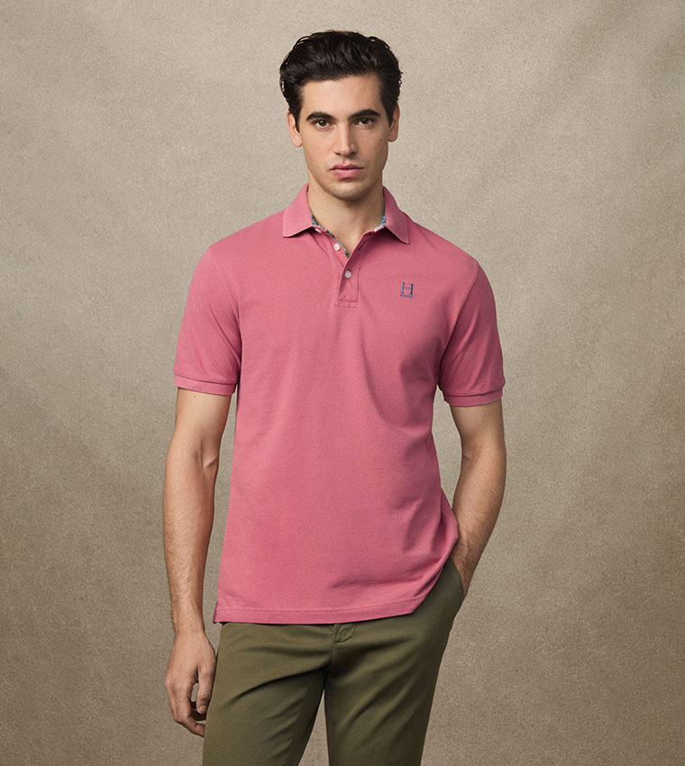 Logo Detail Classic Fit Short Sleeves Polo T-Shirt