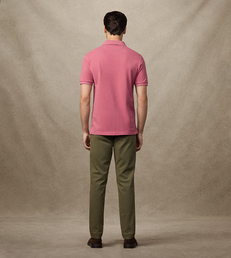 Logo Detail Classic Fit Short Sleeves Polo T-Shirt