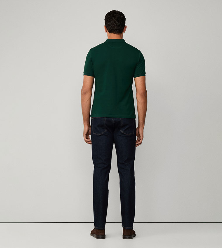 Logo Detail Slim Fit Short Sleeves Polo T-Shirt