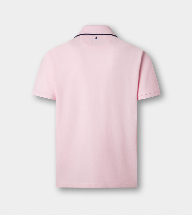 Logo Detail Short Sleeves Number Polo T-Shirt