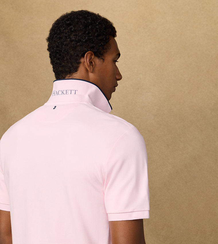 Logo Detail Short Sleeves Number Polo T-Shirt