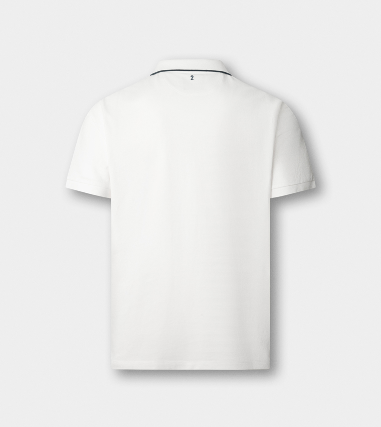 Logo Detail Short Sleeves Number Polo T-Shirt