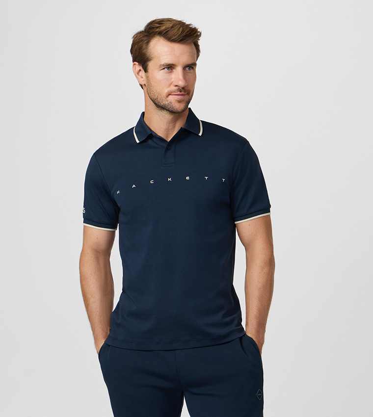 Logo Printed Short Sleeves Polo T-Shirt