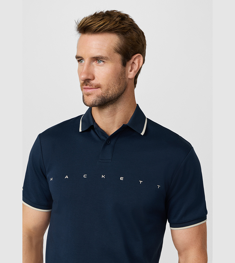 Logo Printed Short Sleeves Polo T-Shirt