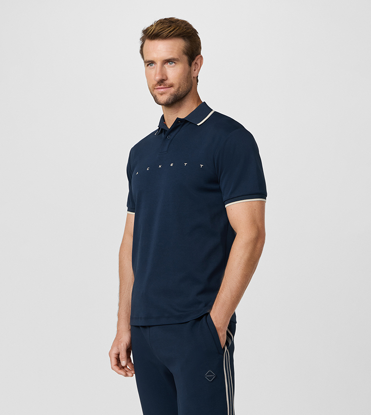 Logo Printed Short Sleeves Polo T-Shirt