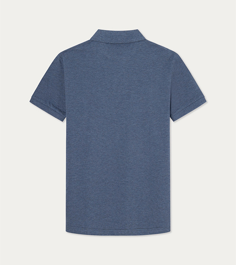 Logo Embroidered Knitted Polo T-Shirt