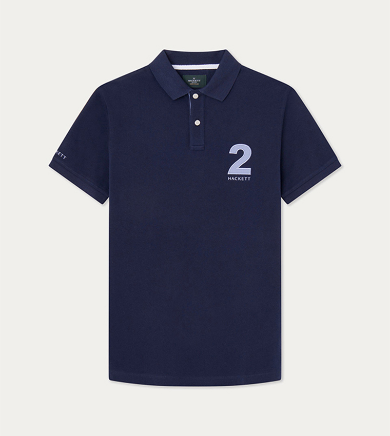Logo Embroidered Short Sleeves Polo T-Shirt