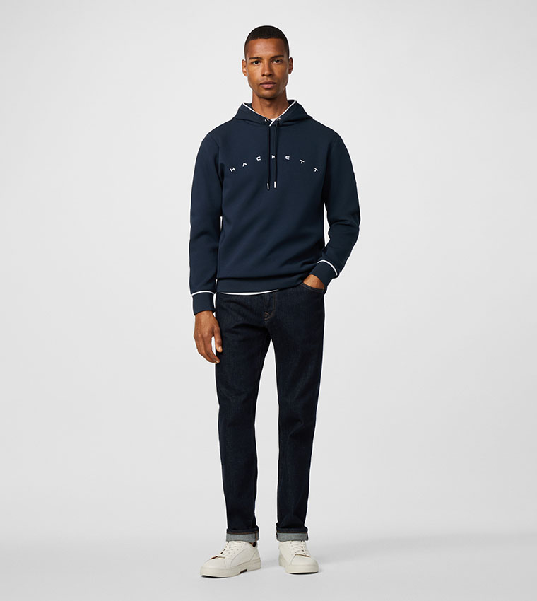 Logo Printed Long Sleeves Hoodie
