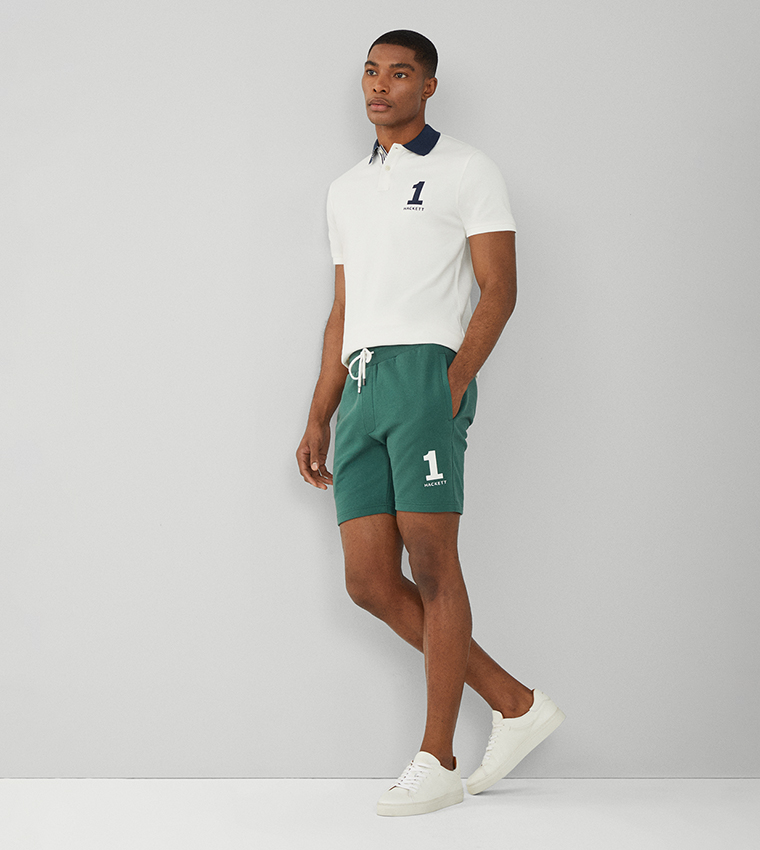 Embroidered Drawstring Waist Shorts 