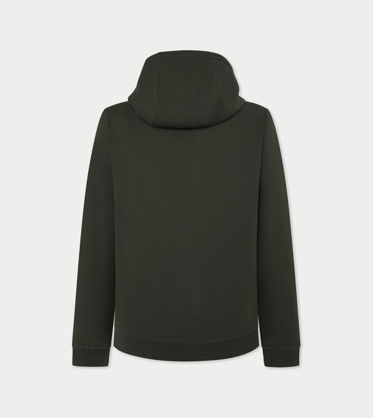 Logo Embossed Long Sleeves Hoodie