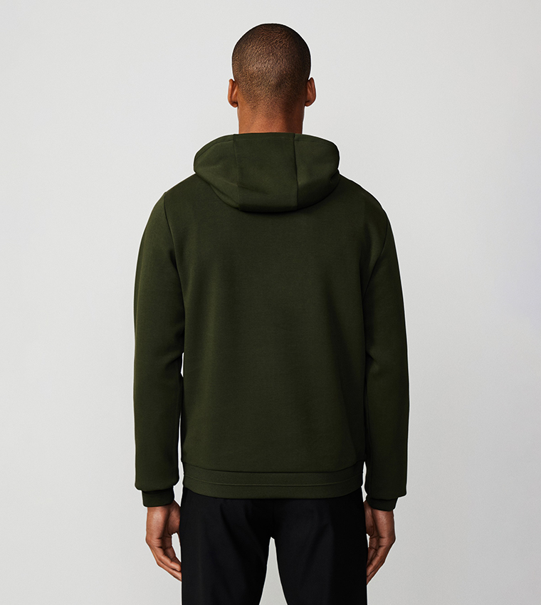 Logo Embossed Long Sleeves Hoodie