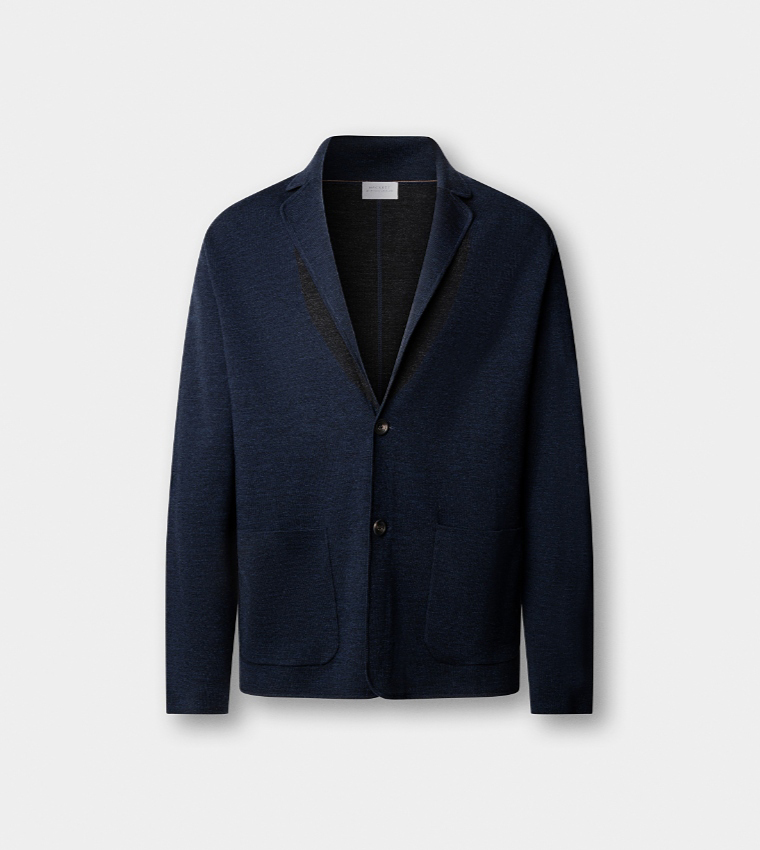 Solid Single-Breasted Blazer