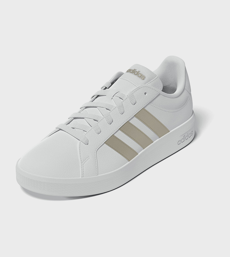 GRAND COURT BASE 3.0 Stripe Detail Lace-Up Sneakers