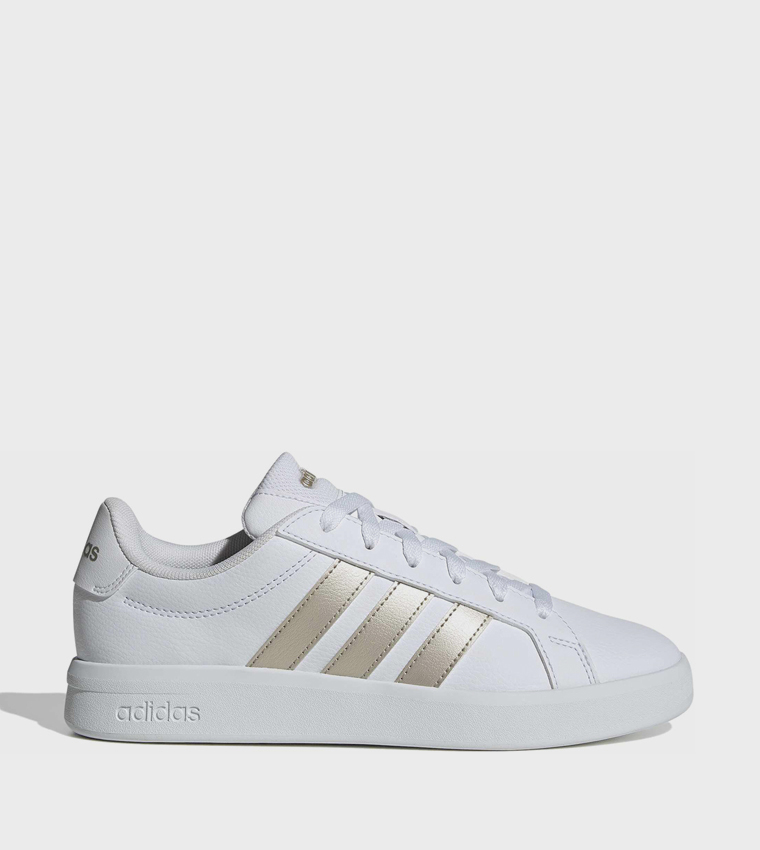 GRAND COURT BASE 3.0 Stripe Detail Lace-Up Sneakers