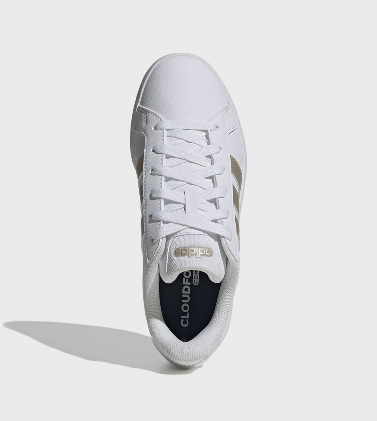 GRAND COURT BASE 3.0 Stripe Detail Lace-Up Sneakers