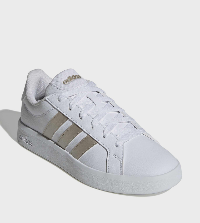 GRAND COURT BASE 3.0 Stripe Detail Lace-Up Sneakers