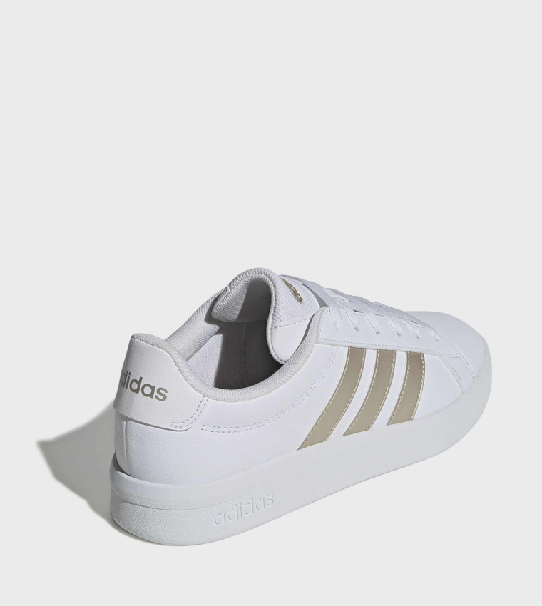 GRAND COURT BASE 3.0 Stripe Detail Lace-Up Sneakers