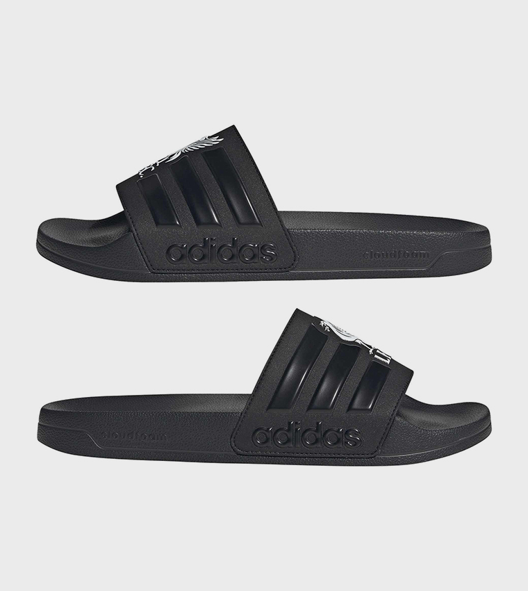 ADILETTE Liverpool Shower Logo Detail Open Toe Slides