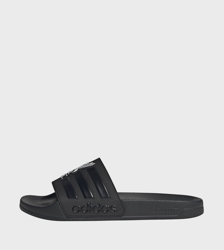 ADILETTE Liverpool Shower Logo Detail Open Toe Slides