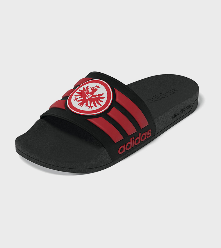 ADILETTE Frankfurt Shower Logo Detail Open Toe Slides