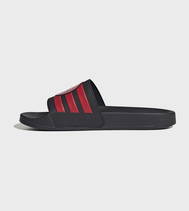 ADILETTE Frankfurt Shower Logo Detail Open Toe Slides