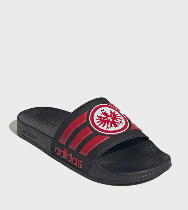 ADILETTE Frankfurt Shower Logo Detail Open Toe Slides