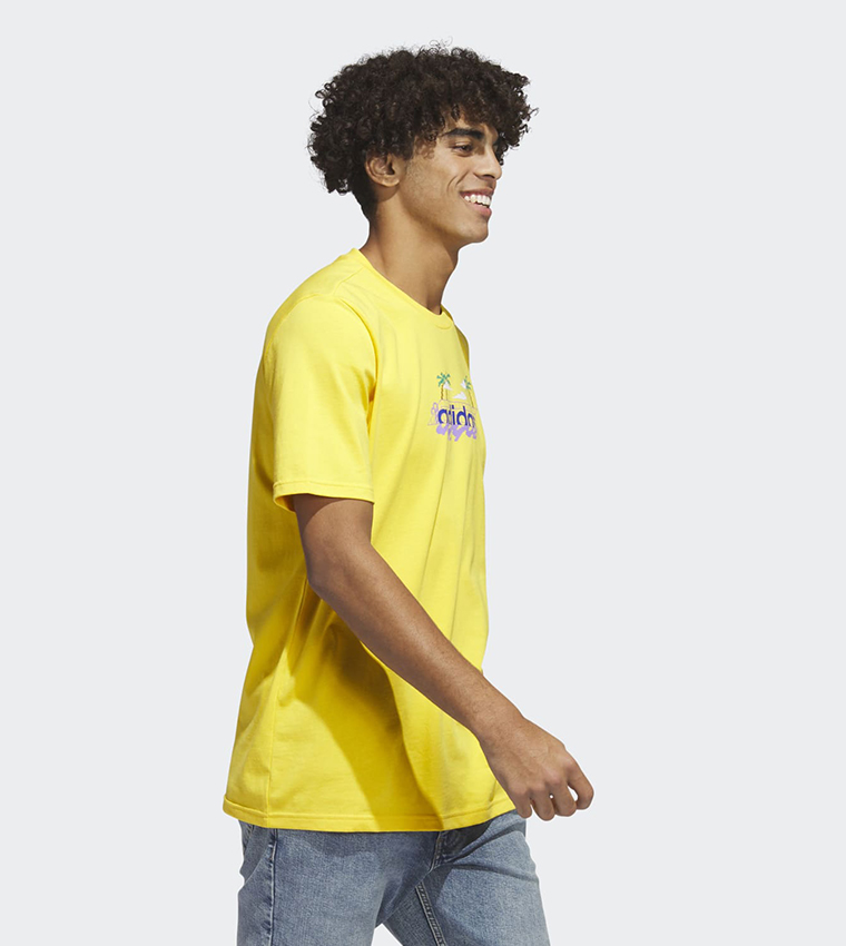 Linear Beach-Bit Short Sleeves T-Shirt