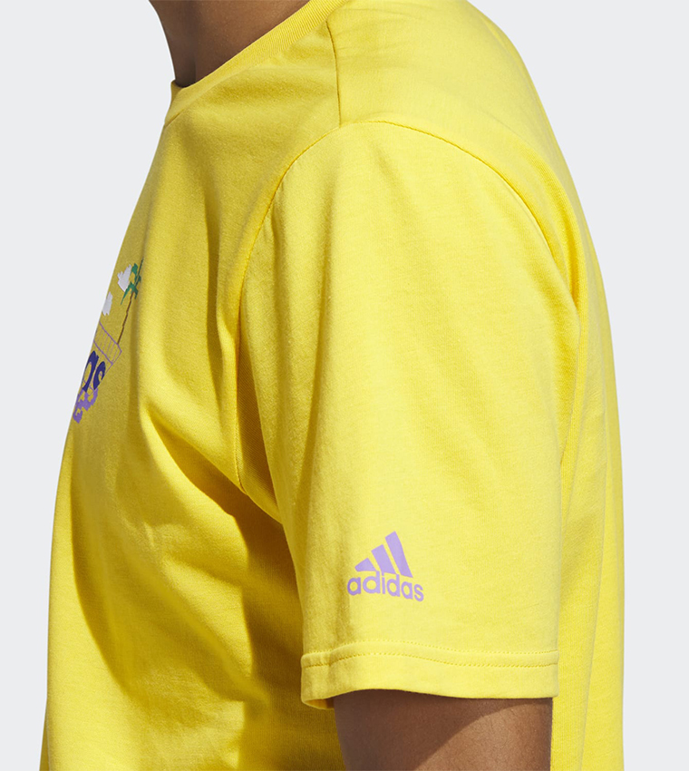 Linear Beach-Bit Short Sleeves T-Shirt