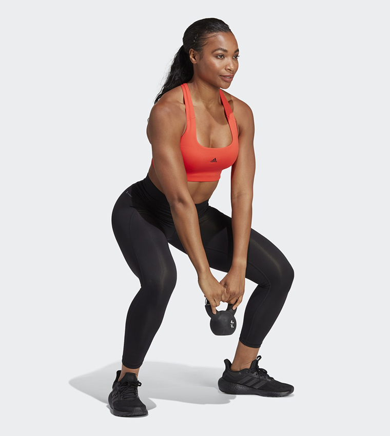 Solid Elasticated Waist Active Tights
