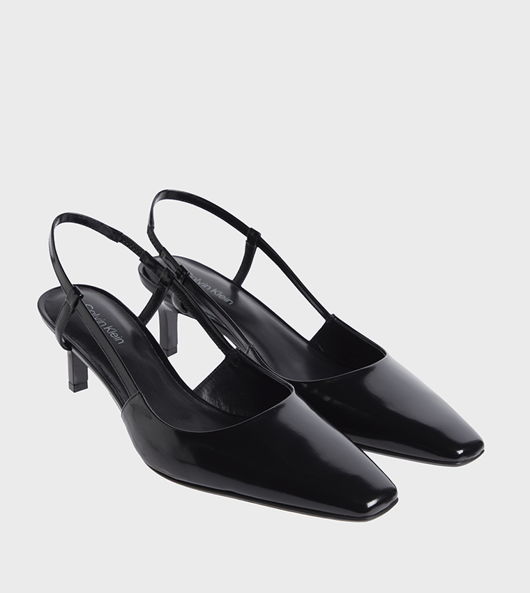 Solid Slingback Pointed Toe Pumps