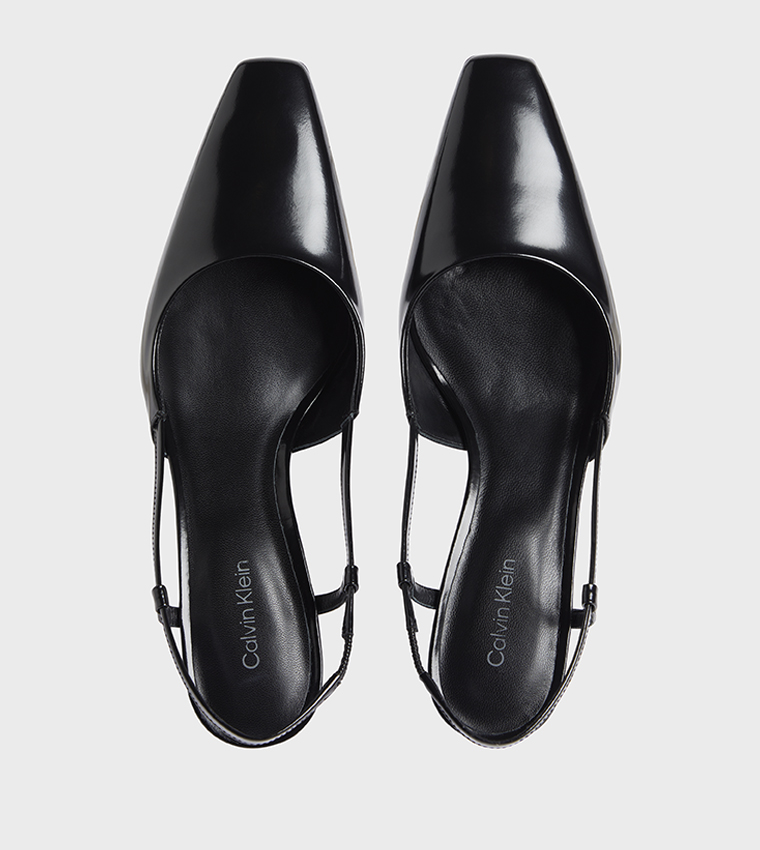 Solid Slingback Pointed Toe Pumps
