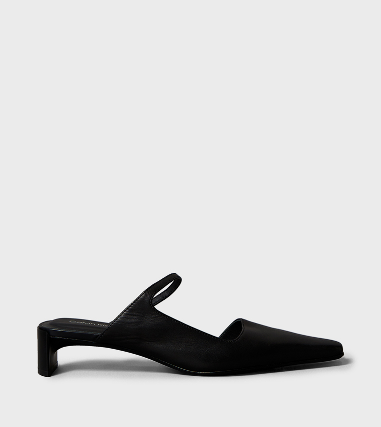 Square Toe Low Heel Pumps