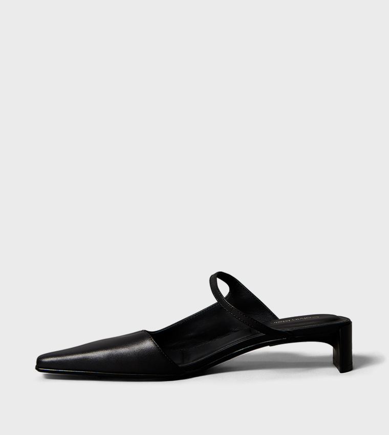 Square Toe Low Heel Pumps