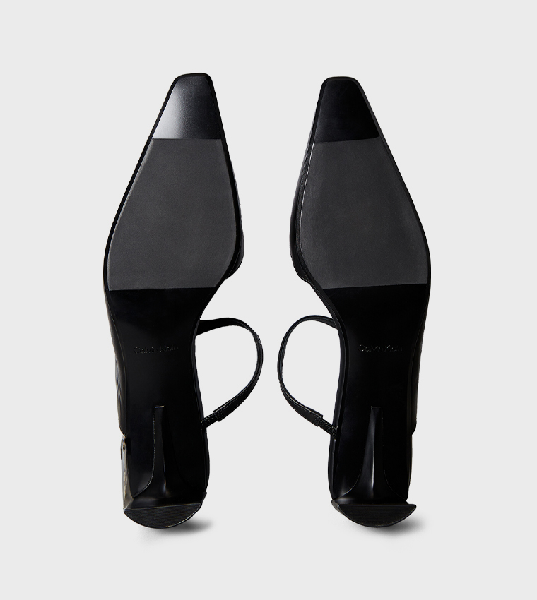 Square Toe Low Heel Pumps