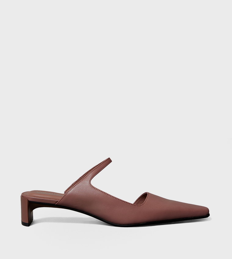 Square Toe Low Heel Pumps