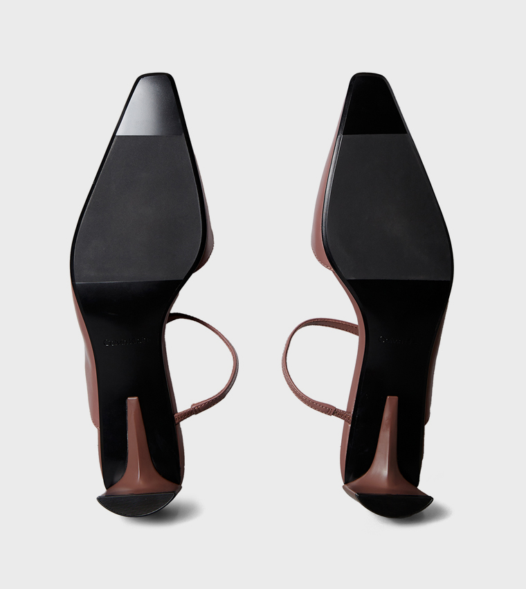 Square Toe Low Heel Pumps