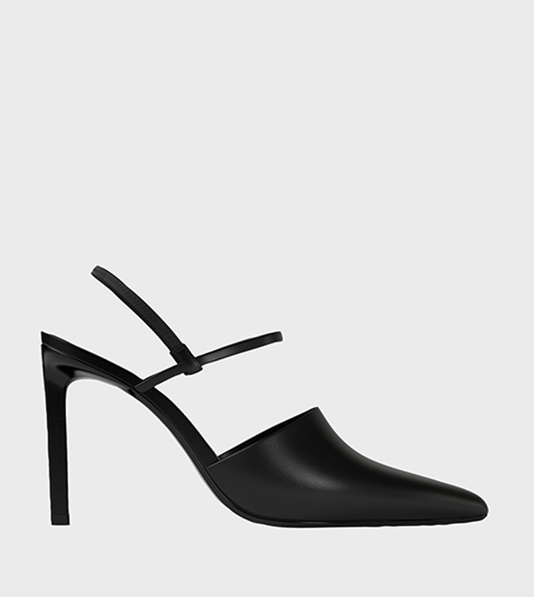 Solid Slingback Pointed Toe Pumps