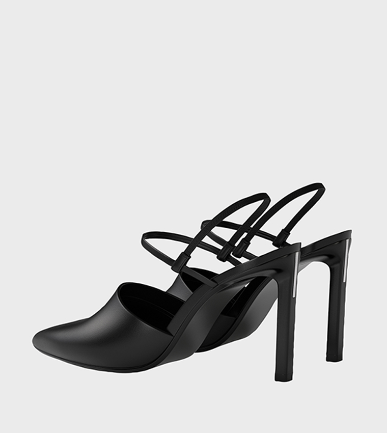 Solid Slingback Pointed Toe Pumps