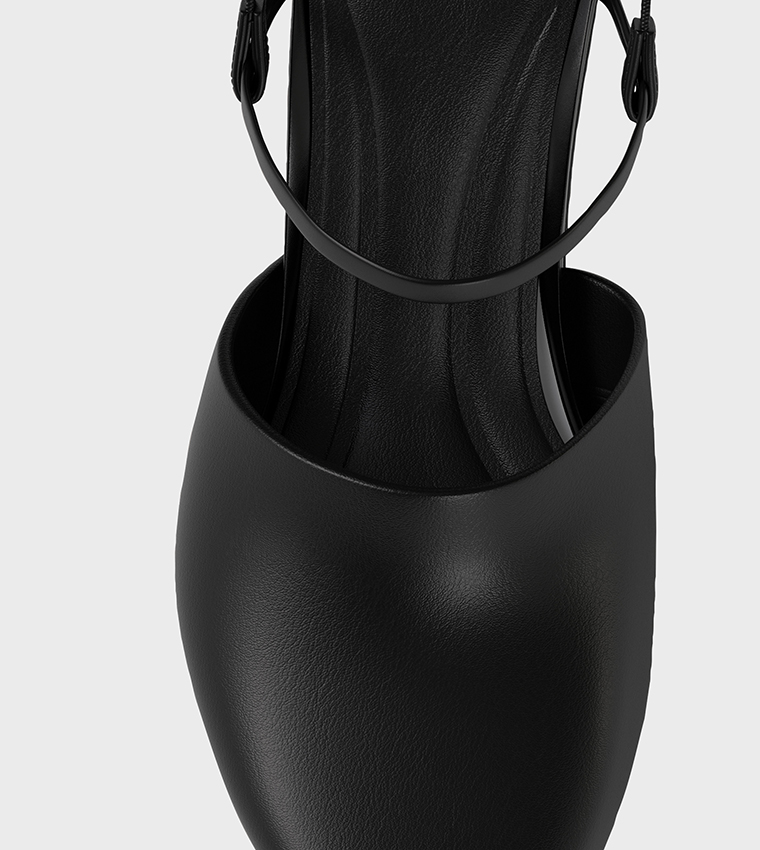 Solid Slingback Pointed Toe Pumps