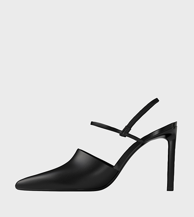 Solid Slingback Pointed Toe Pumps