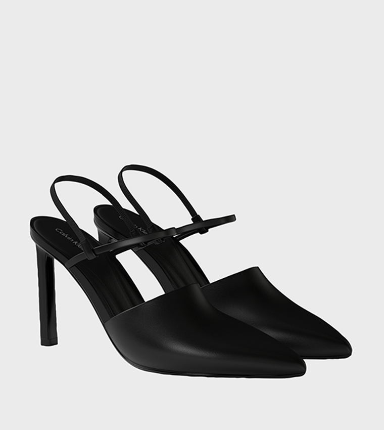Solid Slingback Pointed Toe Pumps