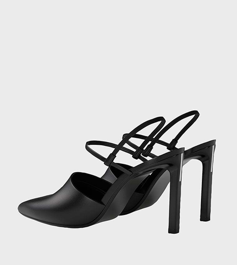 Solid Slingback Pointed Toe Pumps