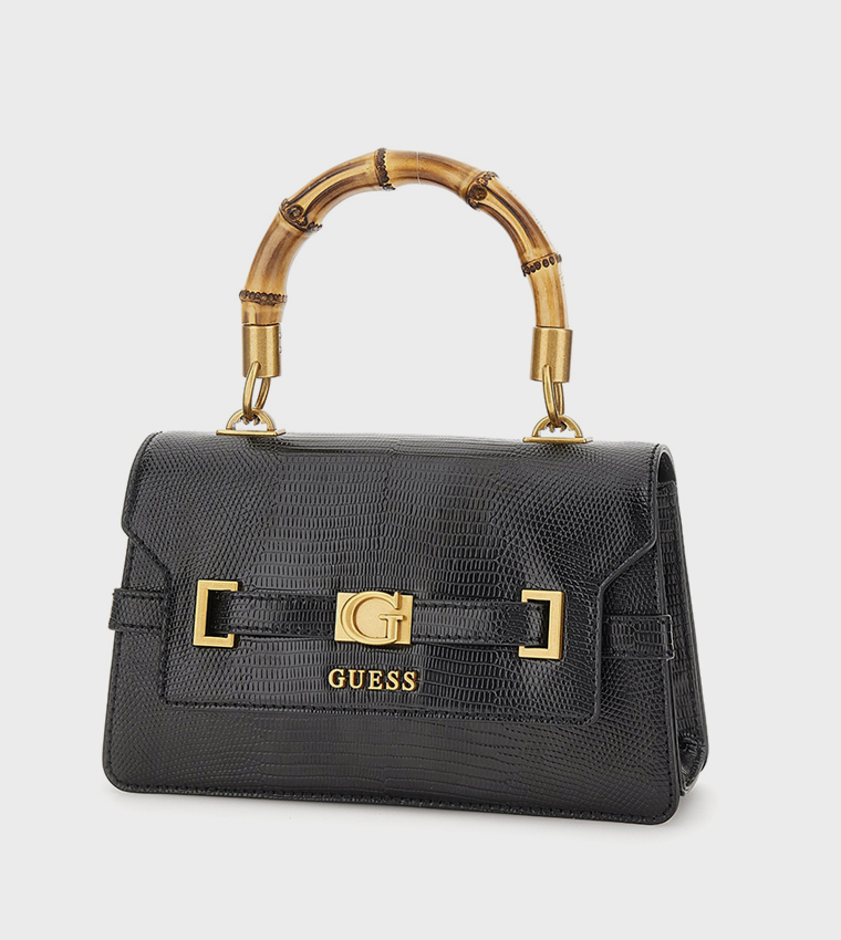 SIBEL Textured Flap Top Handle Bag