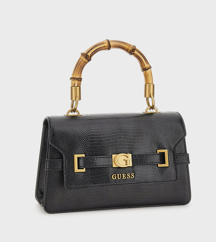 SIBEL Textured Flap Top Handle Bag