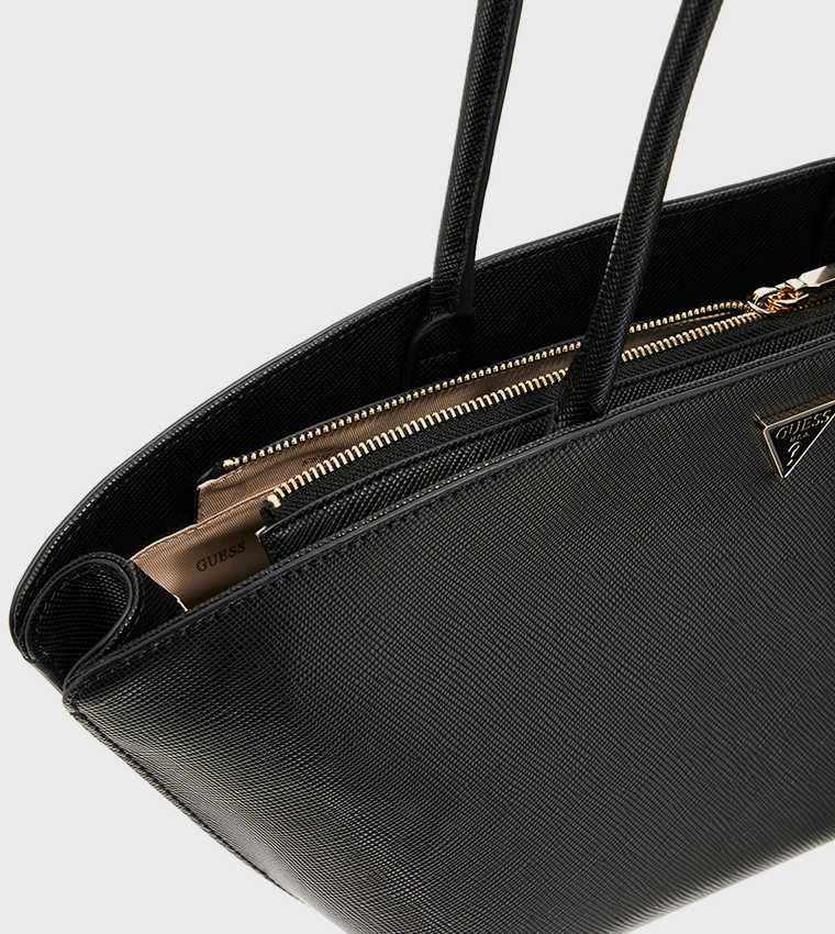 BOLENA Textured Trapeze Shoulder Bag