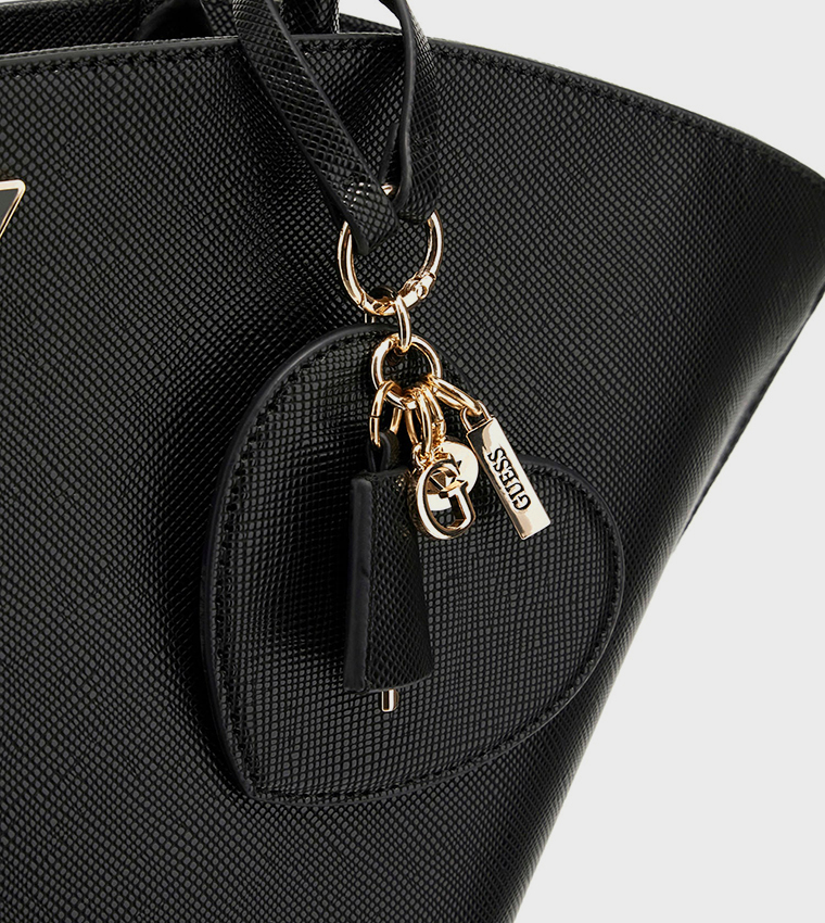 BOLENA Textured Trapeze Shoulder Bag