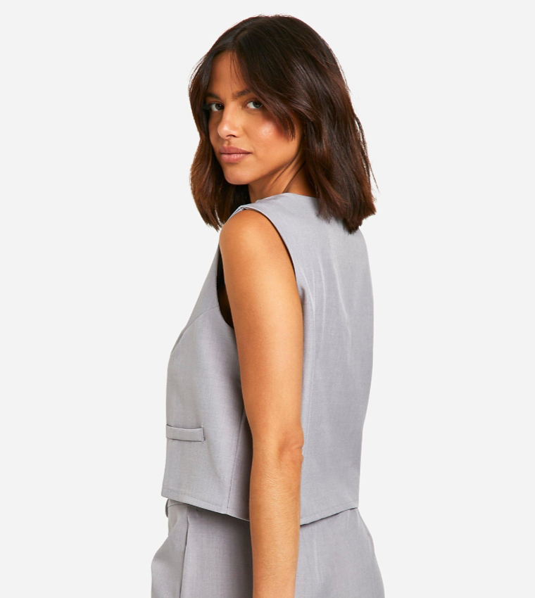 Tie Front Tailored Waistcoat