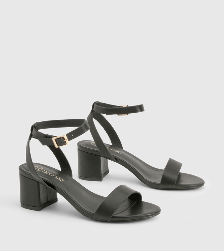Ankle Strap Wide Fit Heeled Sandals